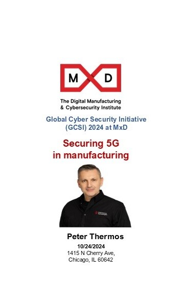 Global Cyber Security Initiative (GCSI) 2024 - 5G Security for Manufacturing